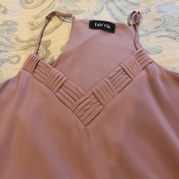 Mauve Slip Dress | Dark Pink / Purple Fabrik Slip Dress - Picture 4 of 7